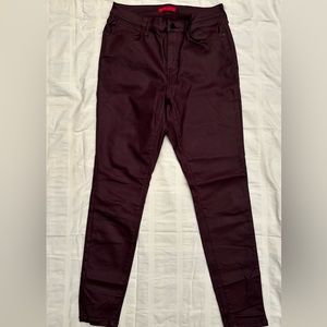 Jennifer Lopez red leather pants